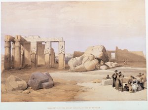 Fragments of the Great Colossi, at the Memnonium, in 