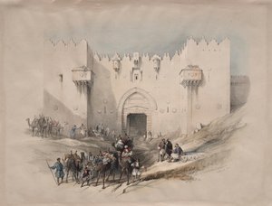 Gate of Damascus, Jerusalem by David Roberts
