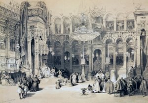 Interior of Church of Holy Sepulchre, Jerusalem