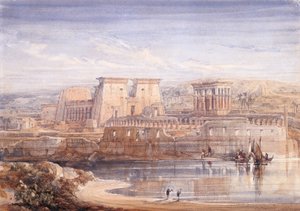 Philae: A View Of The Temples From The South by David Roberts
