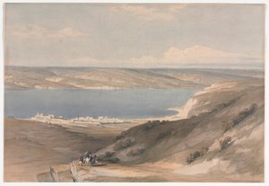 Sea of Galilee at Genezareth Looking Towards Bashan, 1839 by David Roberts