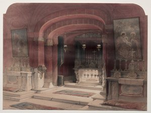 Shrine of the Annunciation, Nazareth by David Roberts