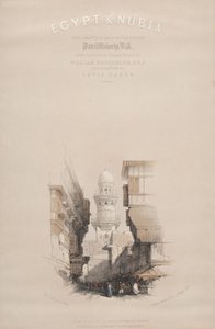 Street Scene in Cairo, Egypt by David Roberts