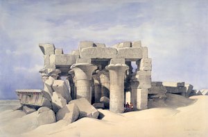 Temple of Sobek and Haroeris at Kom Ombo, 19th century by David Roberts