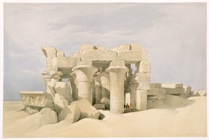 Temple of Sobek and Horus at Kom Ombo, Egypt by David Roberts