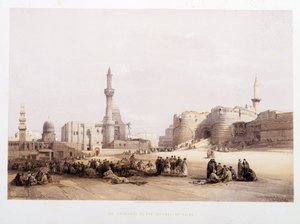 The Entrance of the Citadel of Cairo - in 