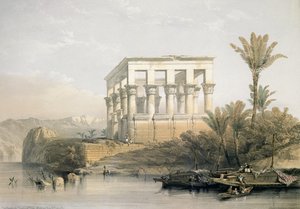 The Hypaethral Temple at Philae, called the Bed of Pharaoh, engraved by Louis Haghe