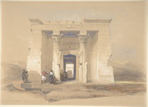 The Temple at Dendur, Nubia by David Roberts