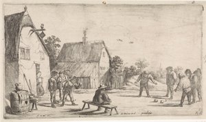 Peasants Playing Boules by David Teniers (II)