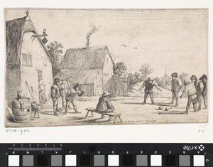 Peasants Playing Boules by David Teniers (II)