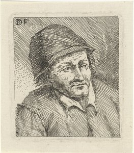 Bust of a Man with Hat Facing Right by David Teniers (II)