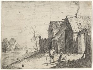 Two Farmers in Conversation by David Teniers (II)