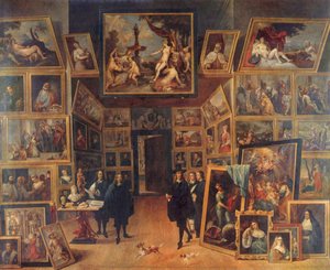 Archduke Leopold Wilhelm van Habsburg in His Art Gallery in Brussels by David Teniers the Younger