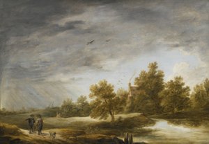 River Landscape with Rainbow by David Teniers the Younger