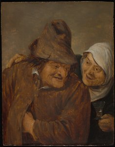 Two Peasants with a Glass of Wine by David Teniers the Younger