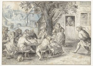 Festive Peasants, Soldiers, and Harlots by David Vinckboons (I)