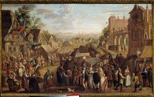 The Kermesse. Party in a Village. Painting by David Vinckboons (1576-1629) by David Vinckeboons