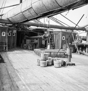 On Board a Macao Salt Junk Anchored at Sham Shui Po, Hong Kong
