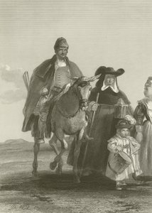 Group of Figures Entering Madrid