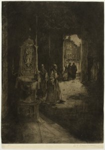 Church Interior, Venice, plate sixteen from the North Italian Set by David Young Cameron