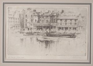 Old Houses, Greenock by David Young Cameron
