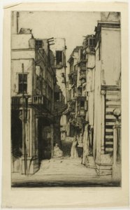 Street in Cairo by David Young Cameron