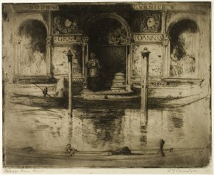 The Palace Doorway, Plate 22 from the North Italian Set by David Young Cameron