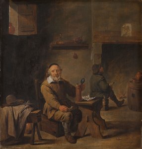 Elderly Man Seated in a Tavern by David the Younger Teniers