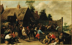 Peasants Feasting by David the Younger Teniers
