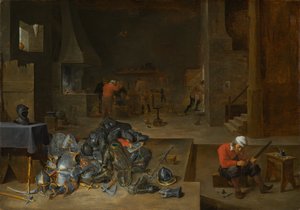 The Armorers Shop by David Teniers the Younger