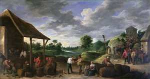 The Wine Harvest by David Teniers the Younger