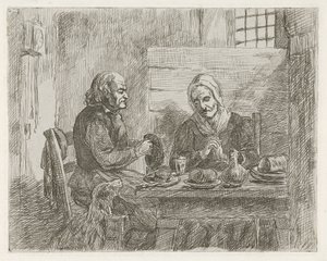 Prayer Before the Meal by David van der Kellen