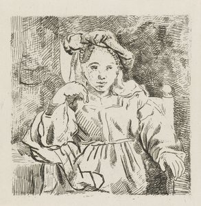 Sitting Girl by David van der Kellen