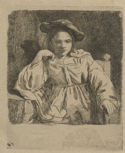 Seated Girl by David van der Kellen