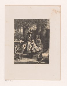 Family in a Garden, Possibly the Van der Kellen Family