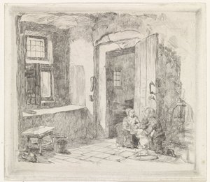 Interior with Open Door