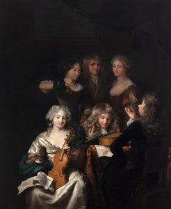A Musical Company, c.1670-90 by David van der Plas