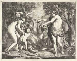 Landscape with Bacchanal, with Bacchus
