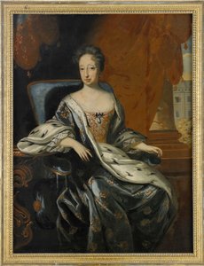 Portrait of Hedvig Eleonora of Holstein-Gottorp, Queen of Sweden by David von Krafft
