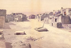 Street in the Pueblo of Oraibi, Tusayan, Arizona
