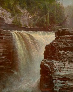 Trenton Falls Near Utica, New York 1873 by De Witt Clinton Boutelle