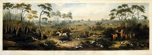 Foxhunting, plate 1, engraved by Thomas Sutherland 1817