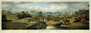 Foxhunting, plate 2, engraved by Thomas Sutherland