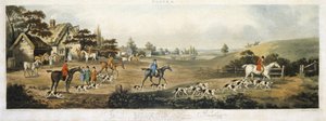Foxhunting, plate 4 (engraved by Thomas Sutherland) by Dean Snr. (after) Wolstenholme