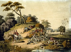 Morning, Foxhunting (engraved by J.H. Clarke and F. Jeakes)