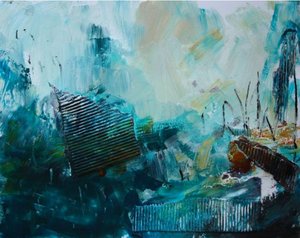 Abstract Blue Depths