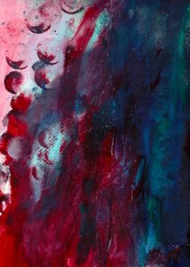 Crimson Teal Flow by Deb Chaney
