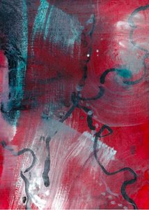 Fluid Crimson Lines by Deb Chaney