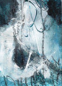 Misty Blue Abstract