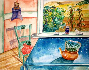 Blue Table